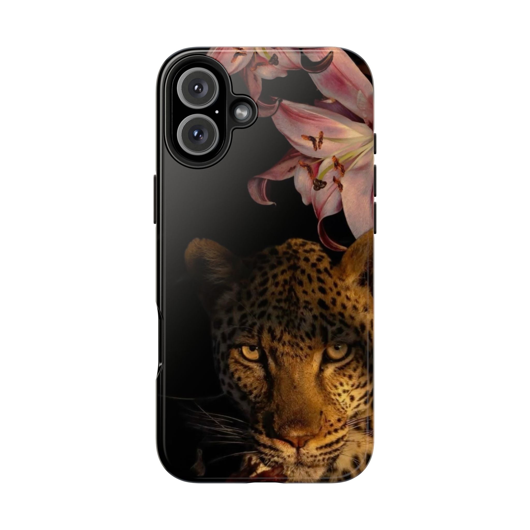 Lily flower and Leopard Phone Cases