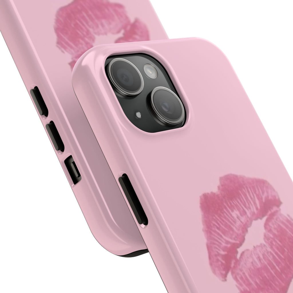 Pink Kissy Lips Phone Cases