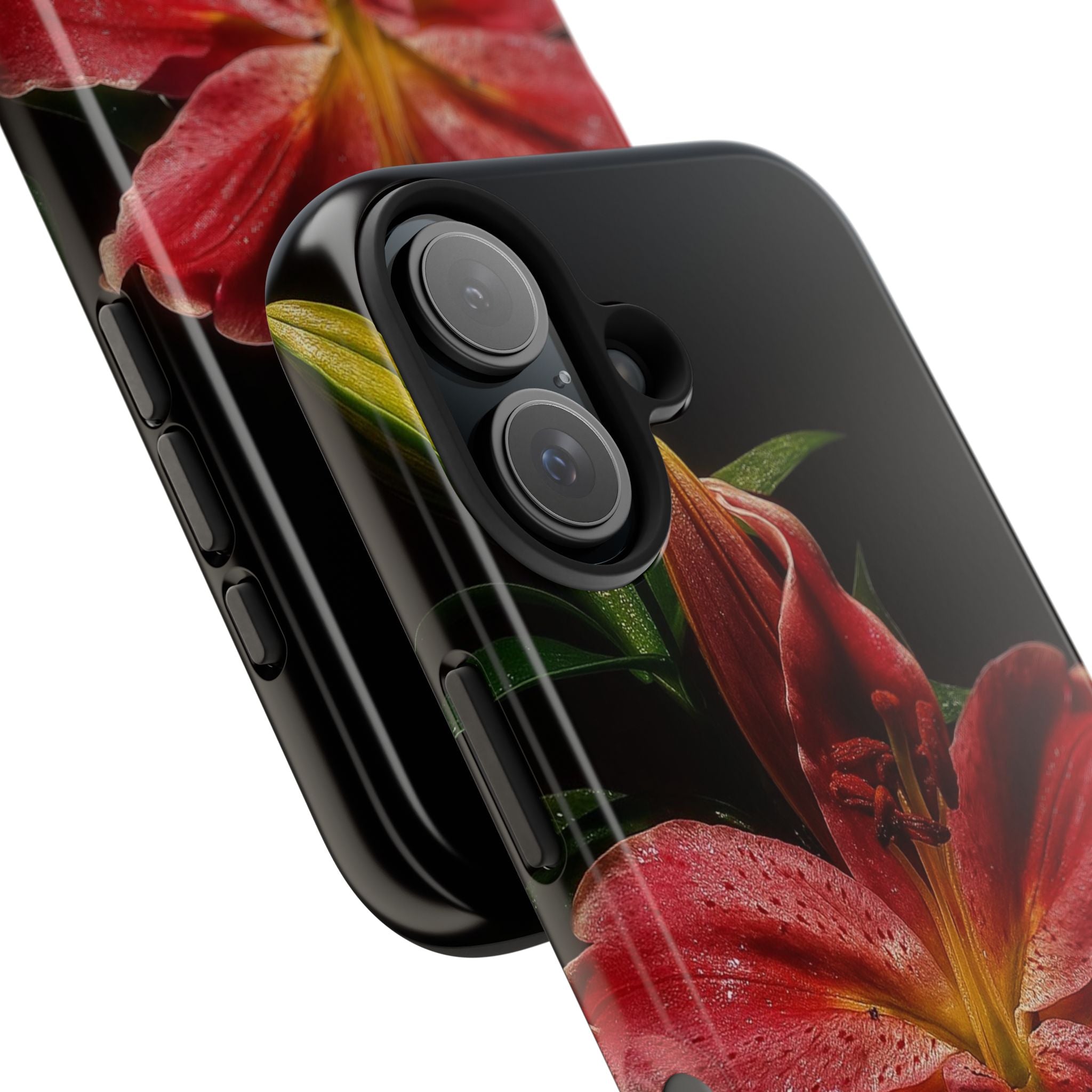 Red Lily Flower Phone Cases