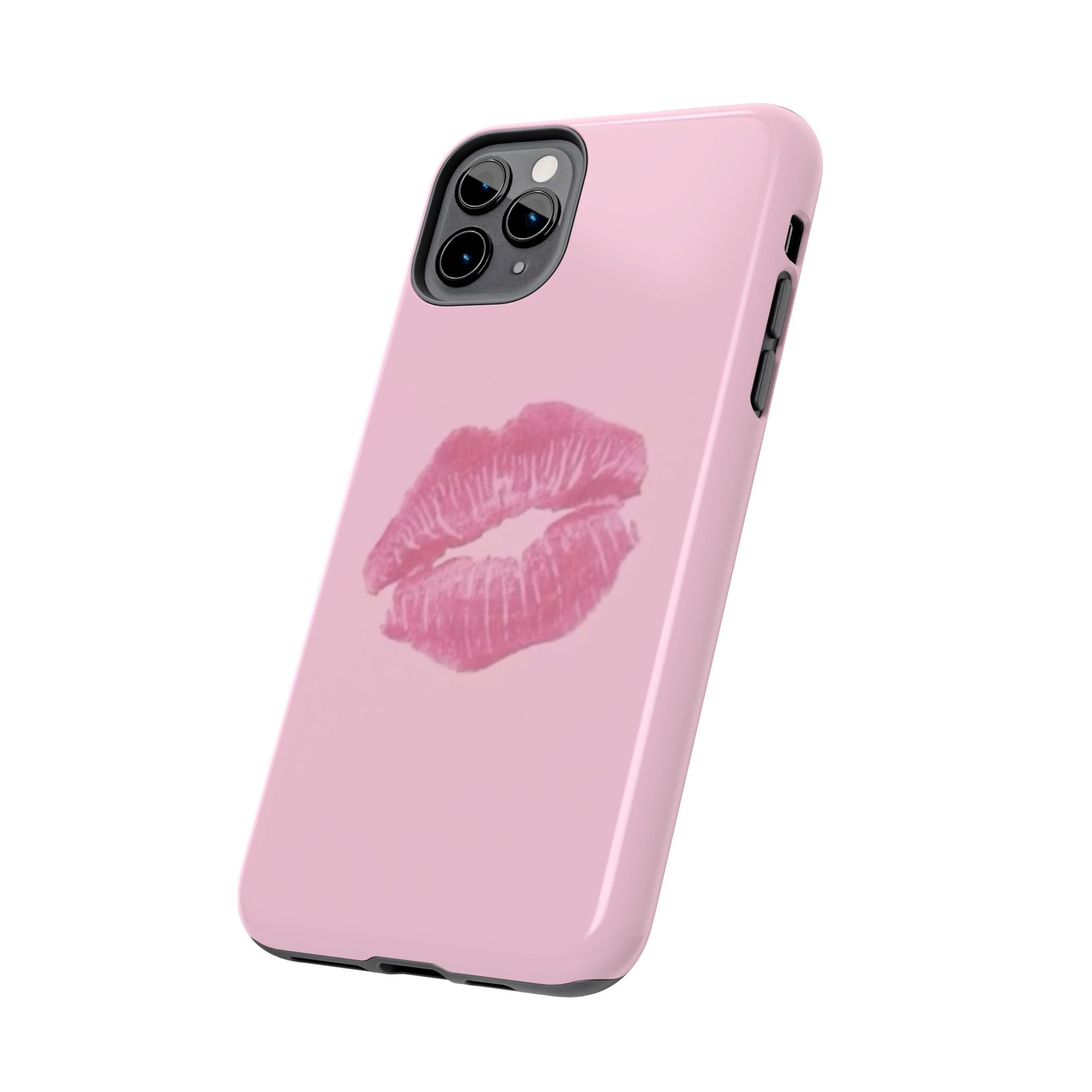 Pink Kissy Lips Phone Cases
