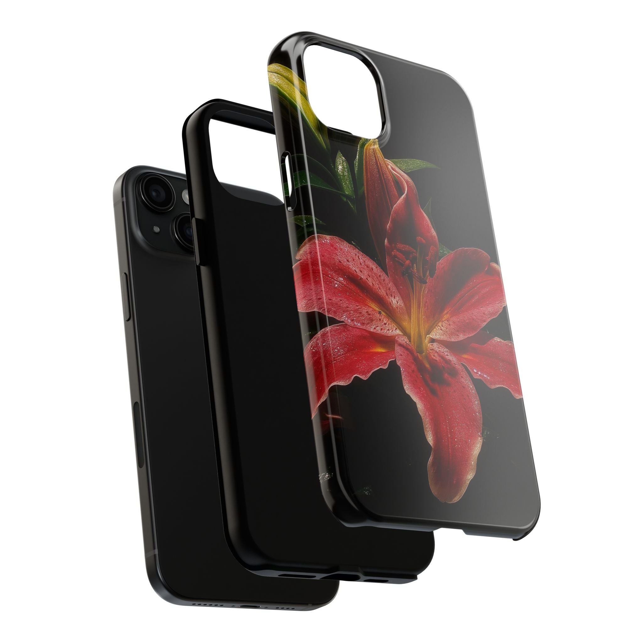 Red Lily Flower Phone Cases