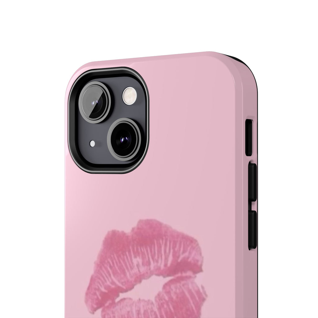Pink Kissy Lips Phone Cases