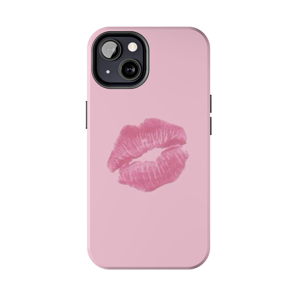 Pink Kissy Lips Phone Cases