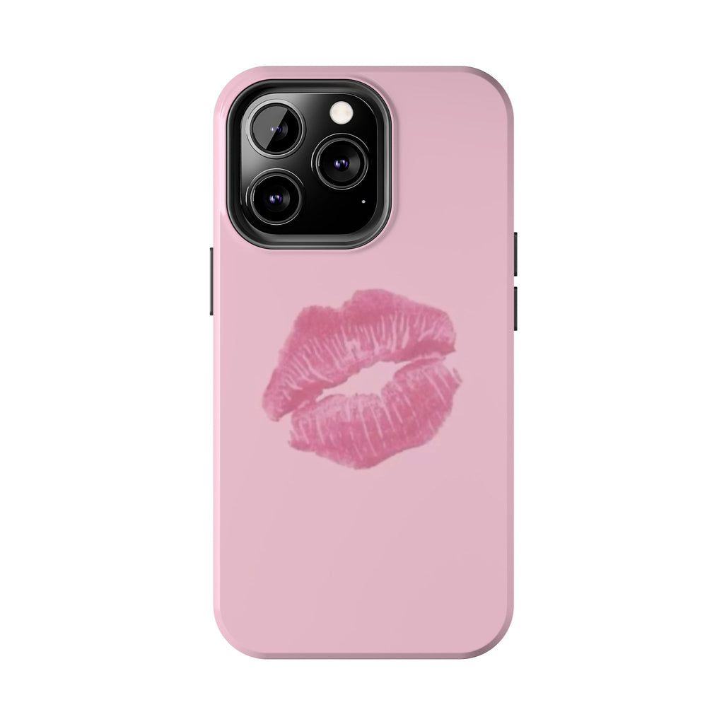 Pink Kissy Lips Phone Cases