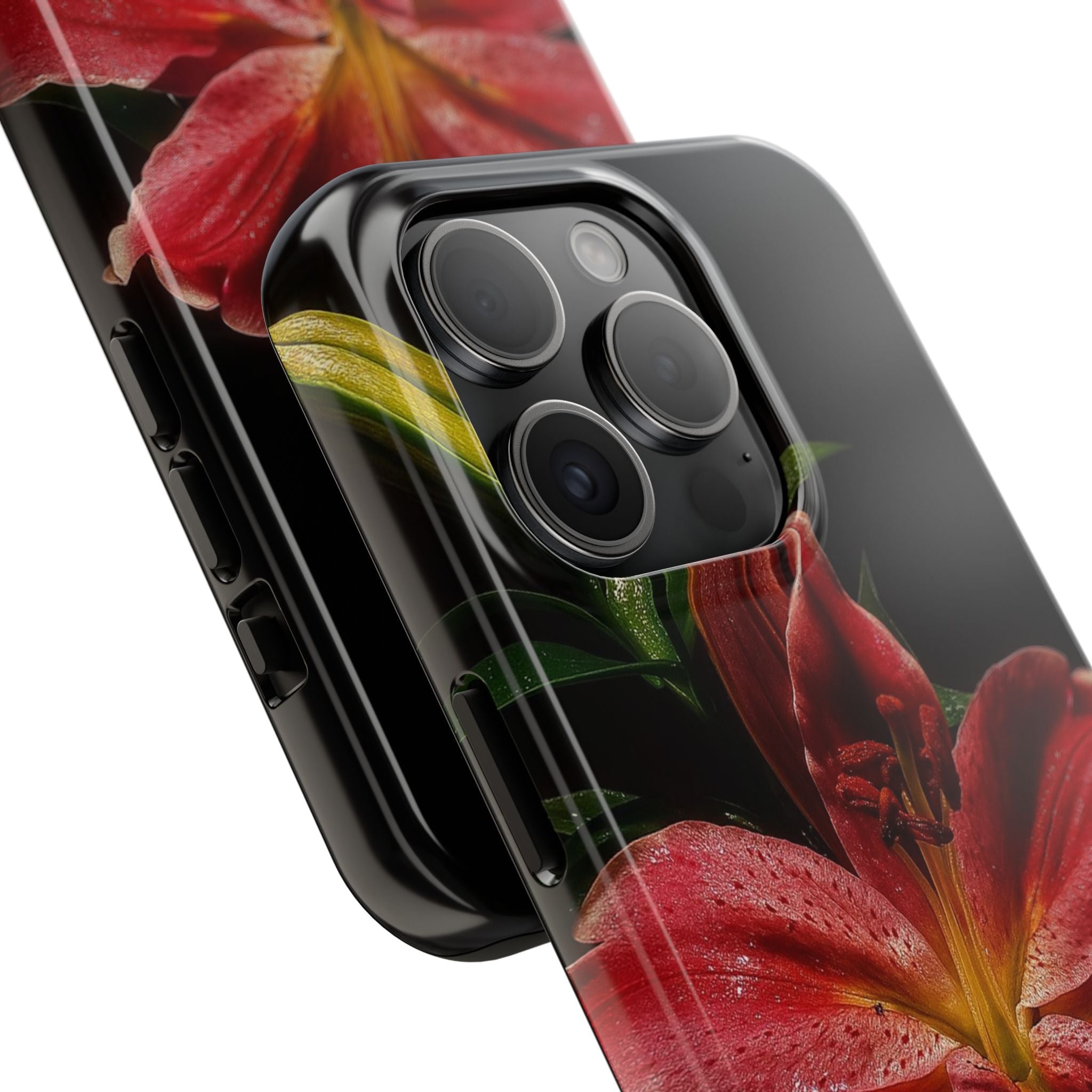 Red Lily Flower Phone Cases