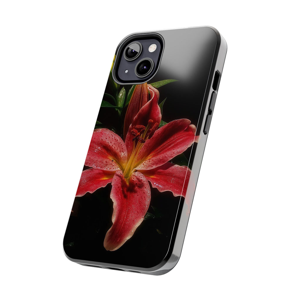 Red Lily Flower Phone Cases