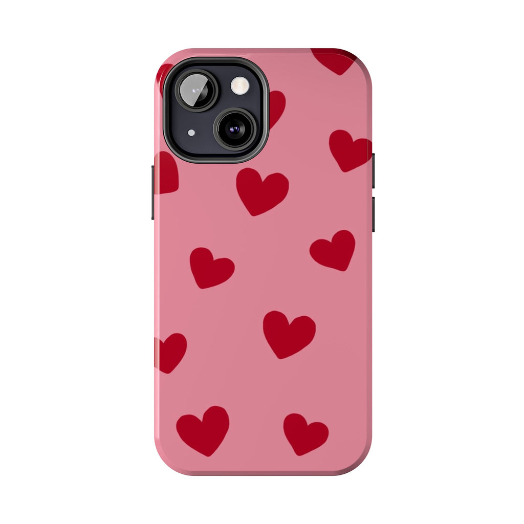 Red heart Phone Cases