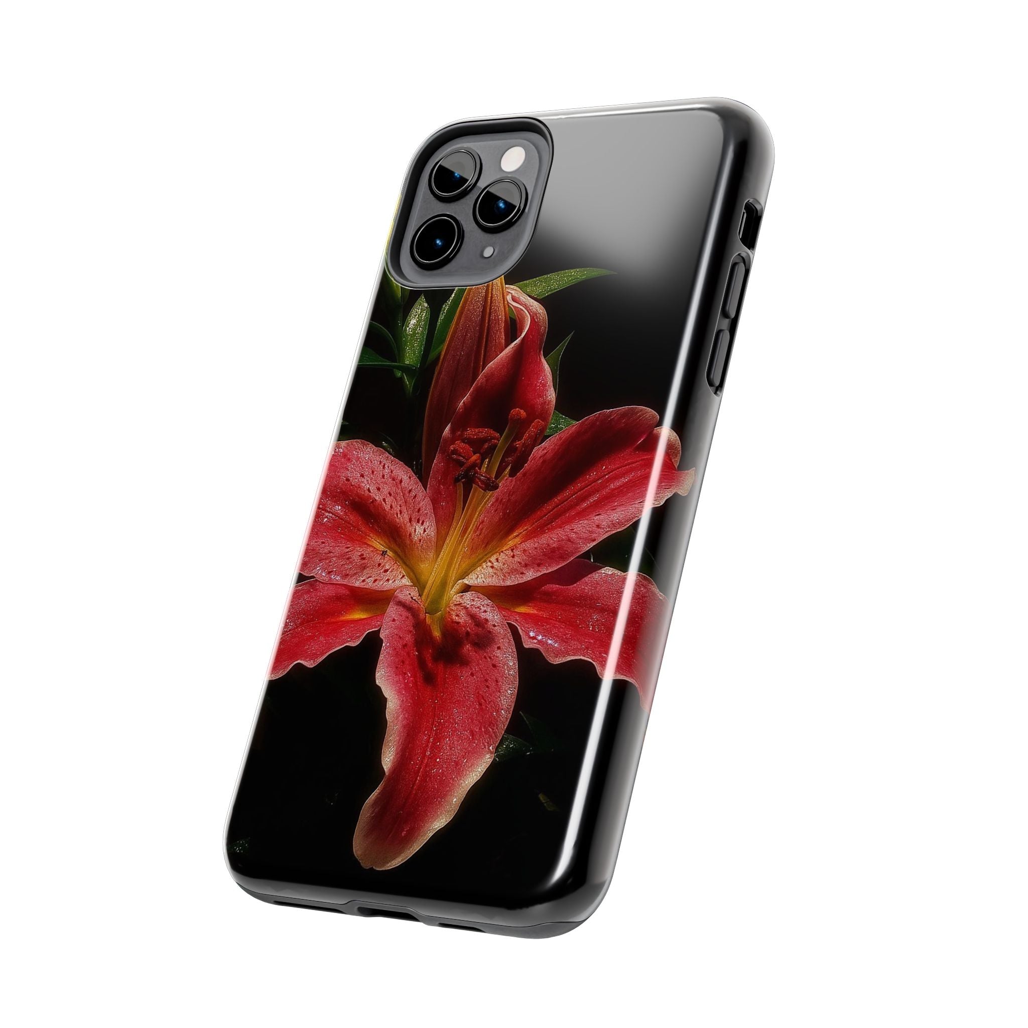 Red Lily Flower Phone Cases