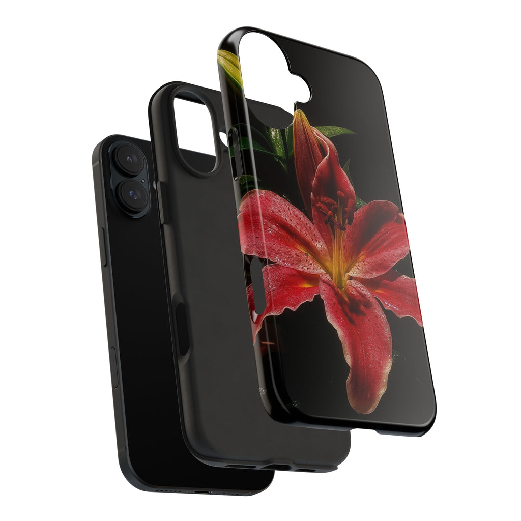 Red Lily Flower Phone Cases