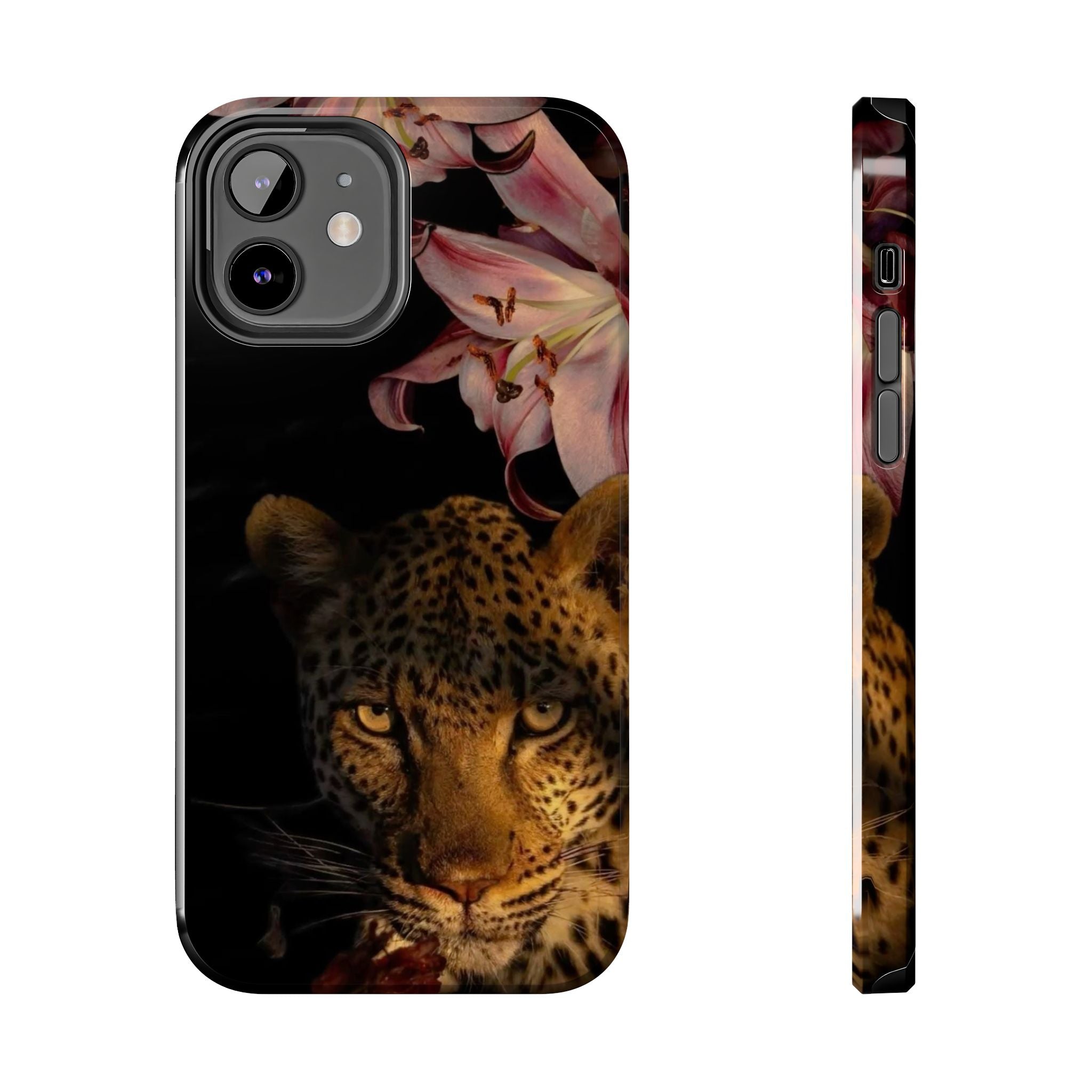 Lily flower and Leopard Phone Cases
