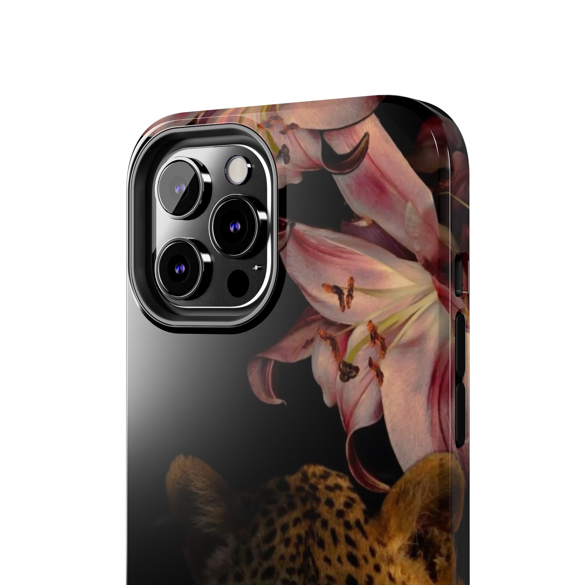 Lily flower and Leopard Phone Cases