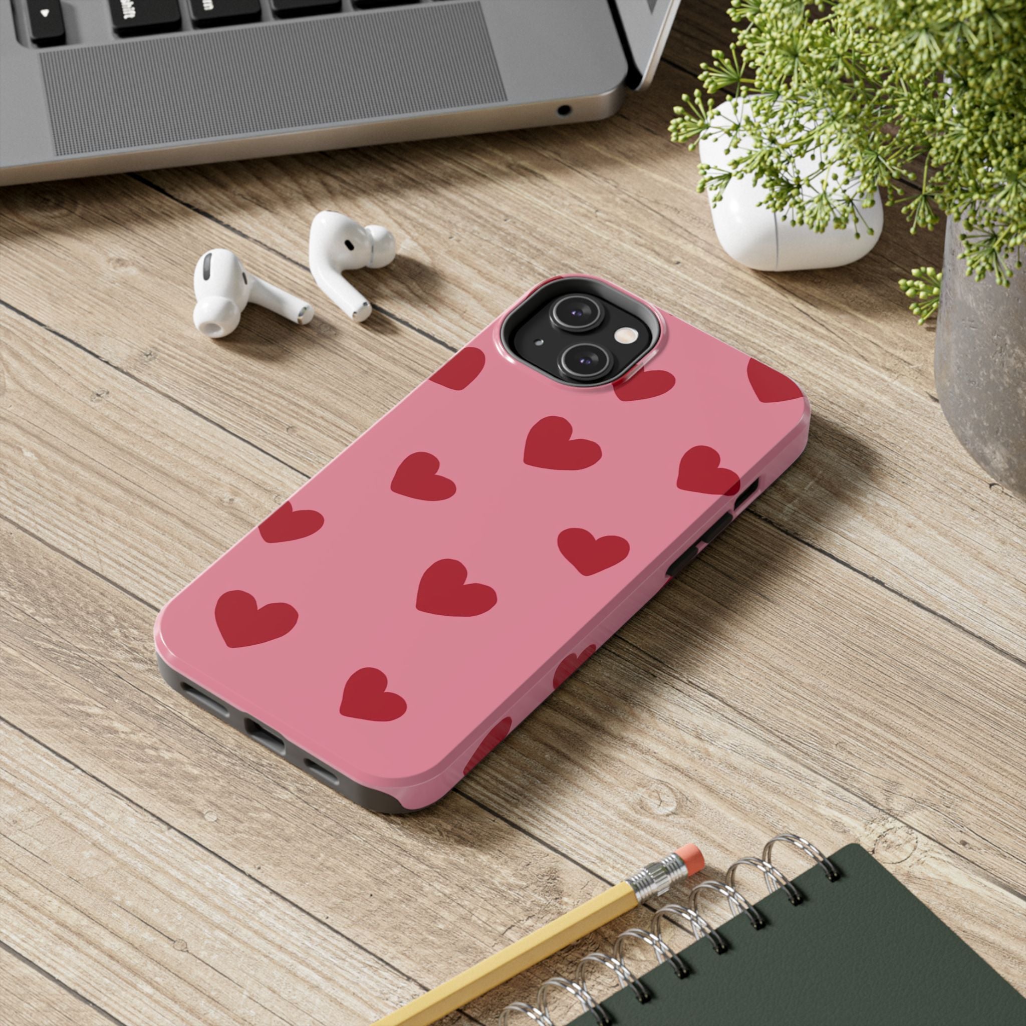 Red heart Phone Cases