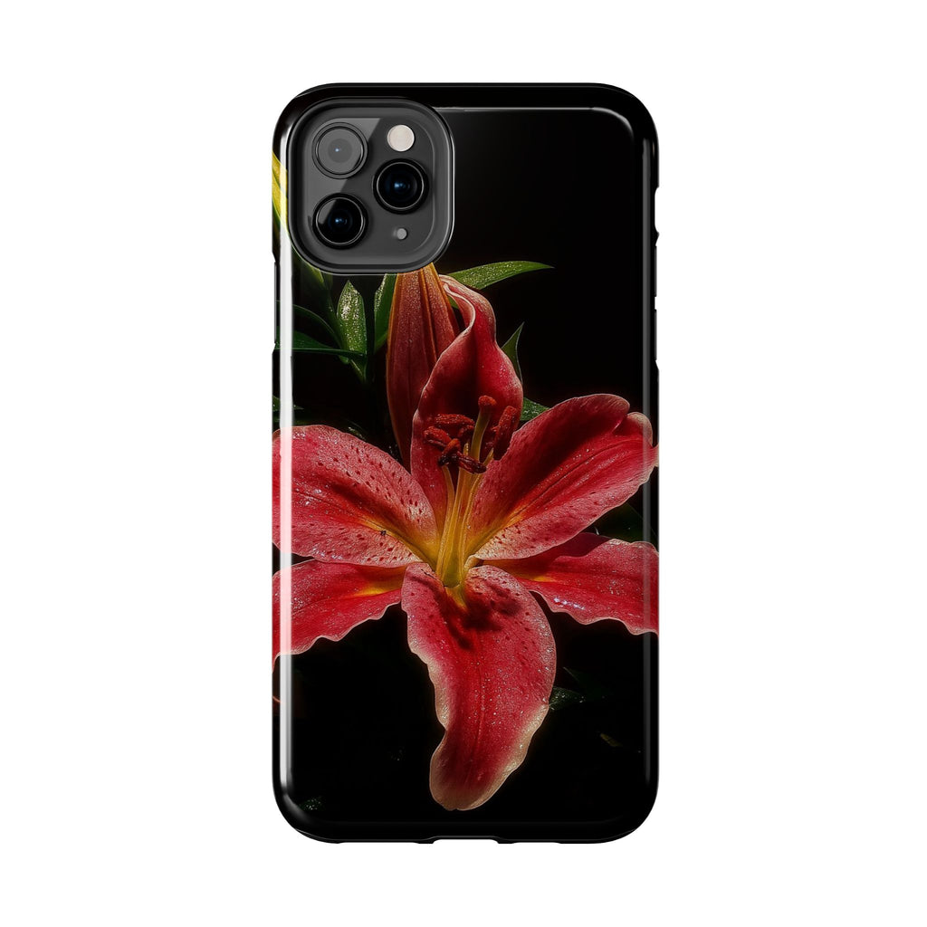 Red Lily Flower Phone Cases
