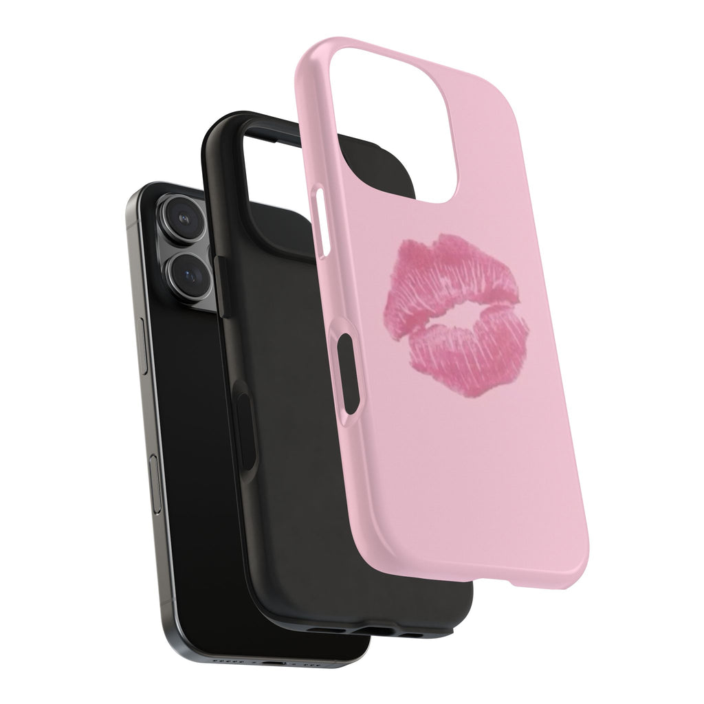 Pink Kissy Lips Phone Cases