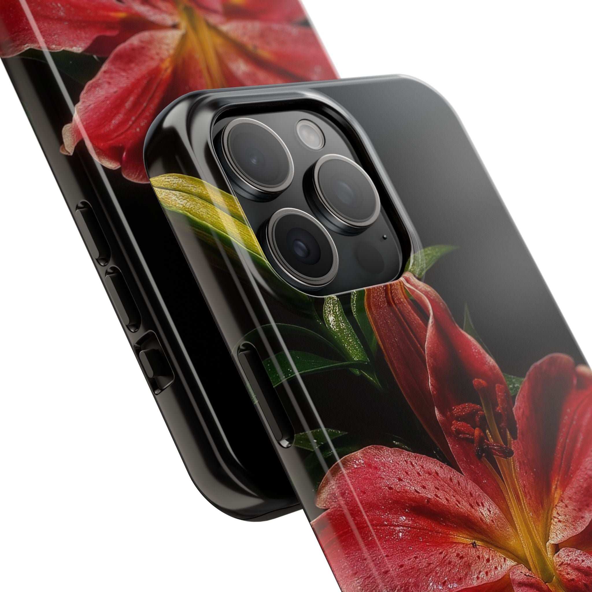 Red Lily Flower Phone Cases