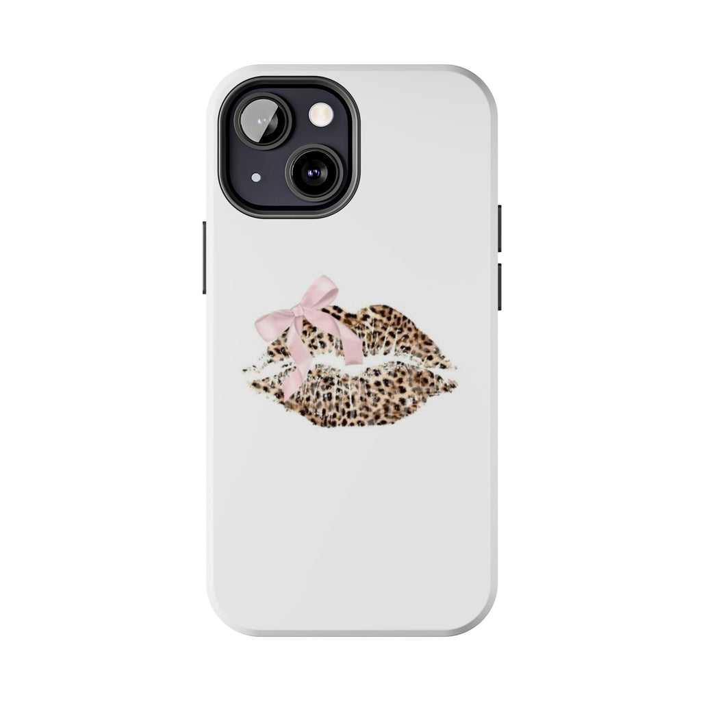 Leopard Kissy Lips Phone Cases