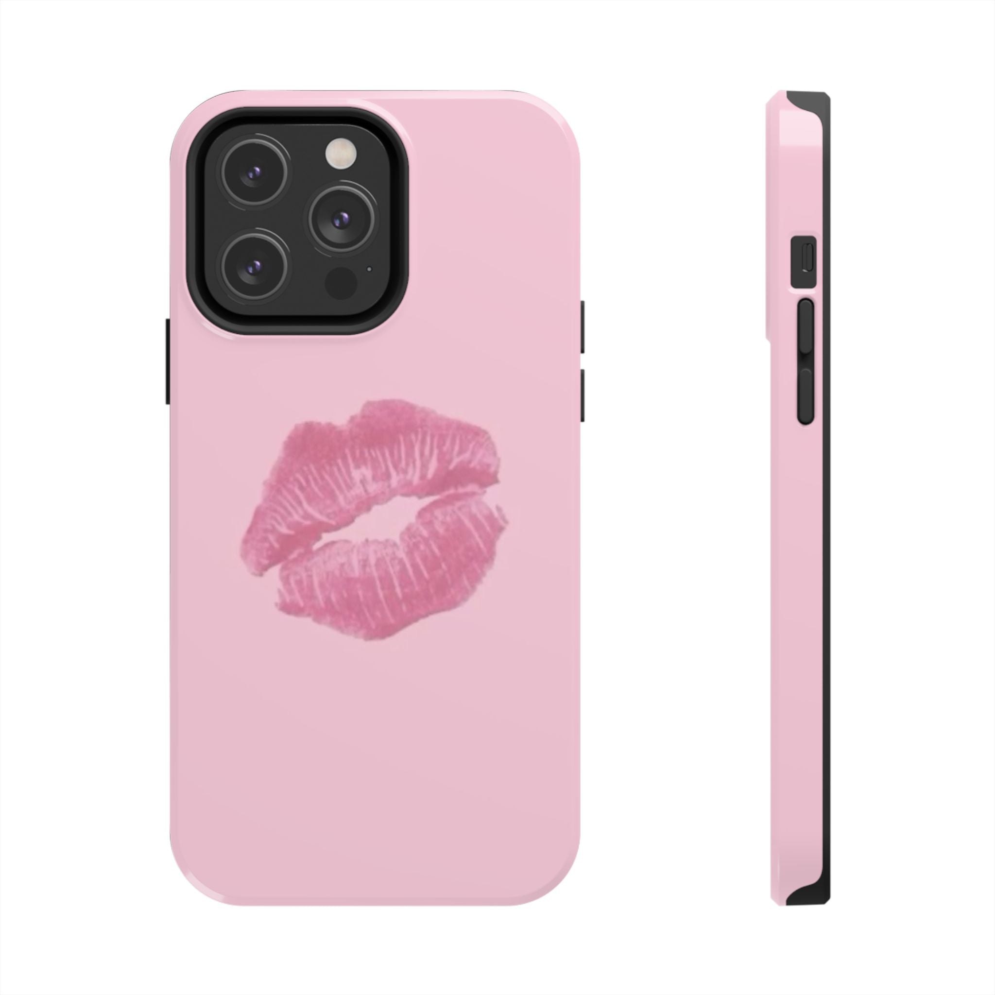 Pink Kissy Lips Phone Cases