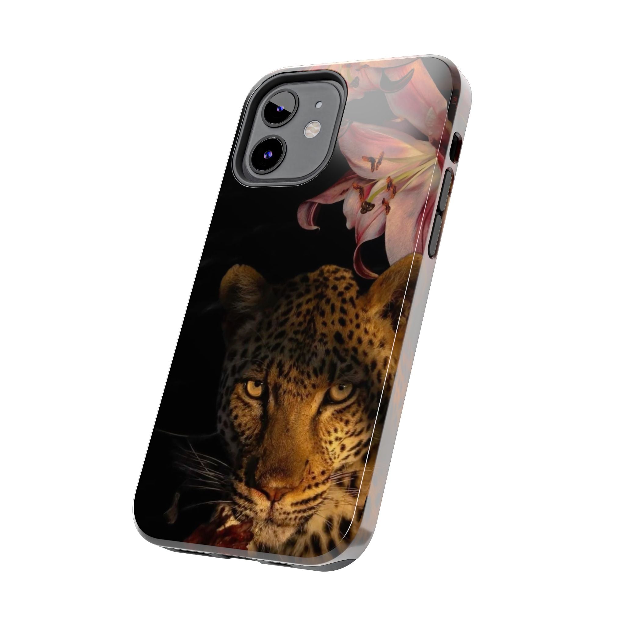 Lily flower and Leopard Phone Cases
