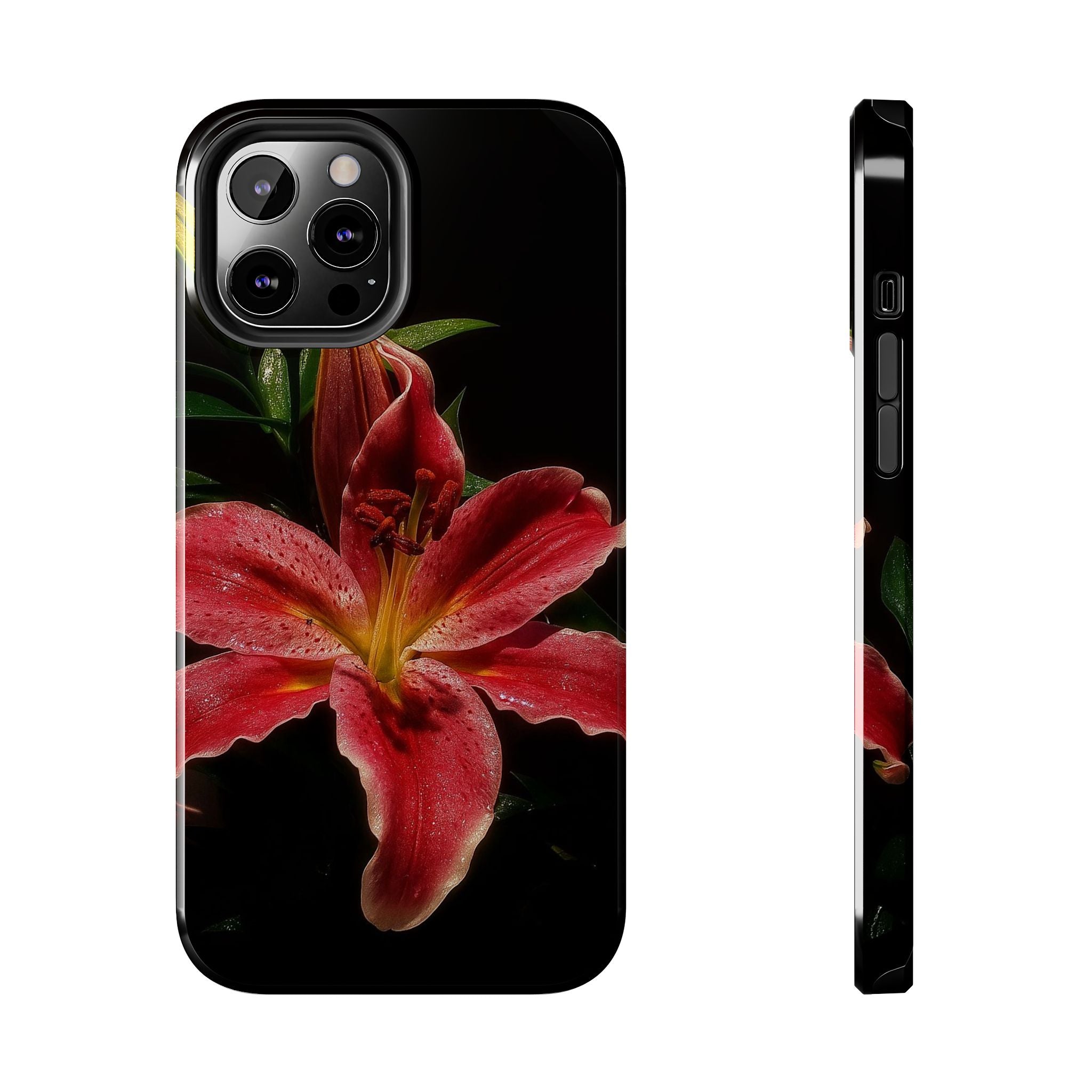 Red Lily Flower Phone Cases