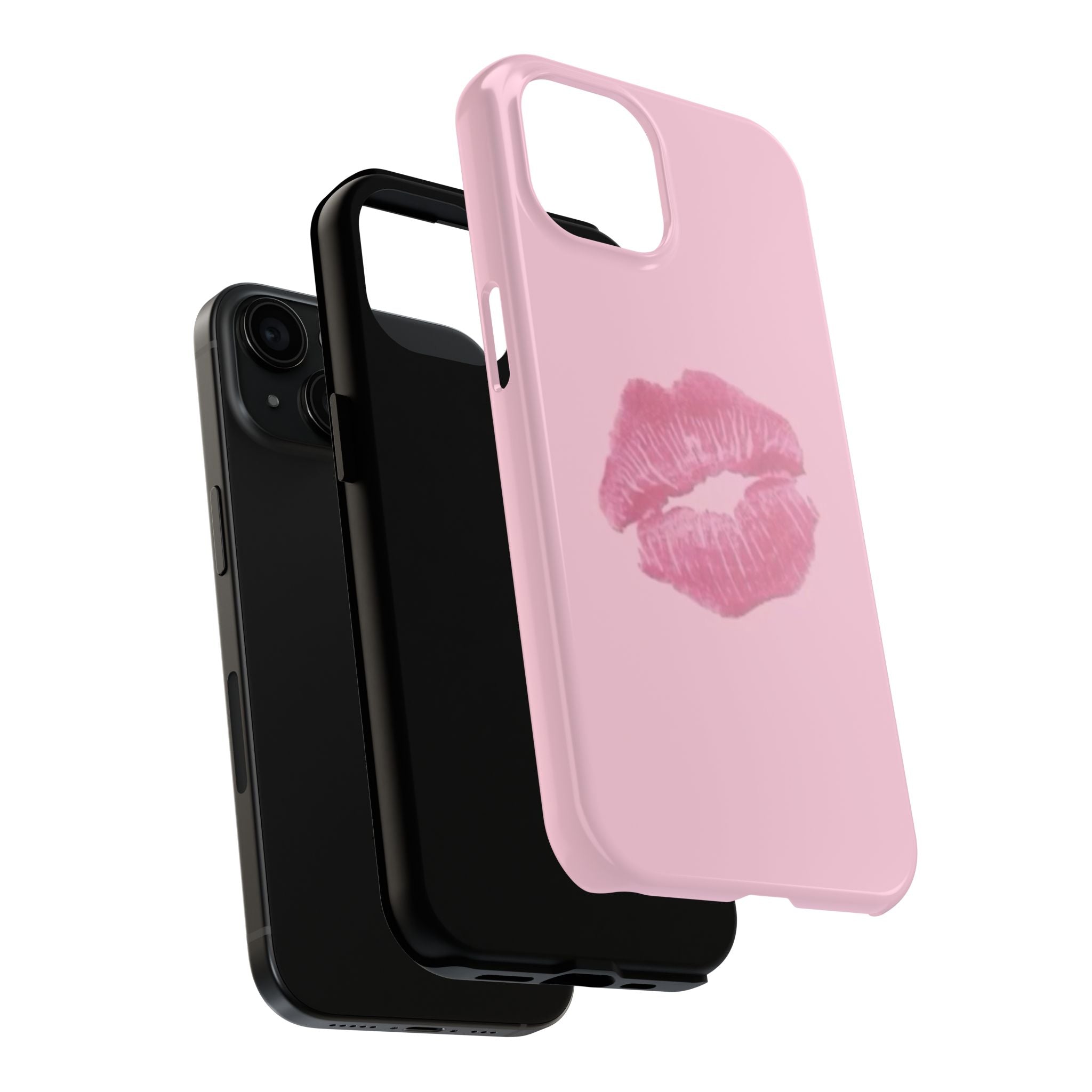Pink Kissy Lips Phone Cases