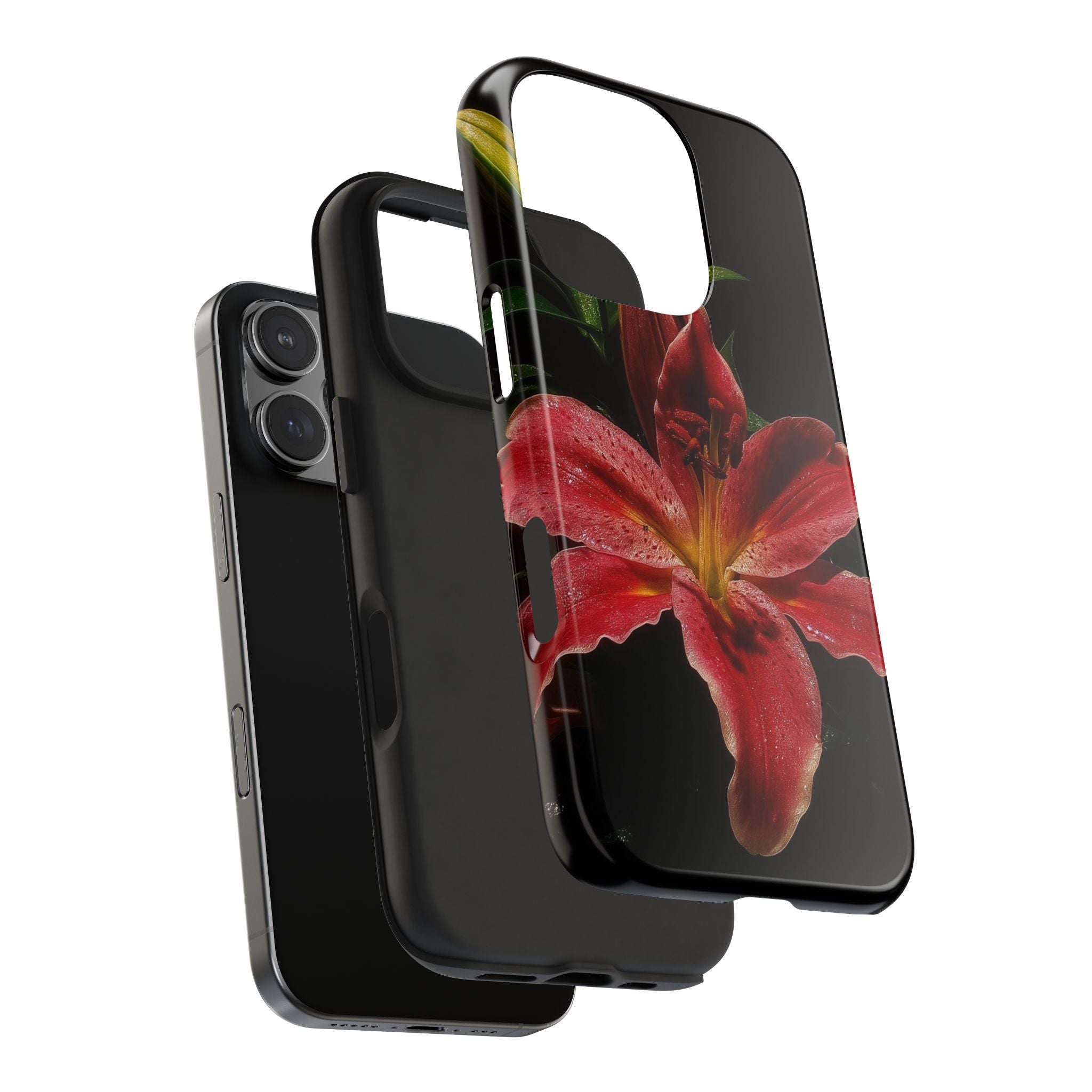 Red Lily Flower Phone Cases