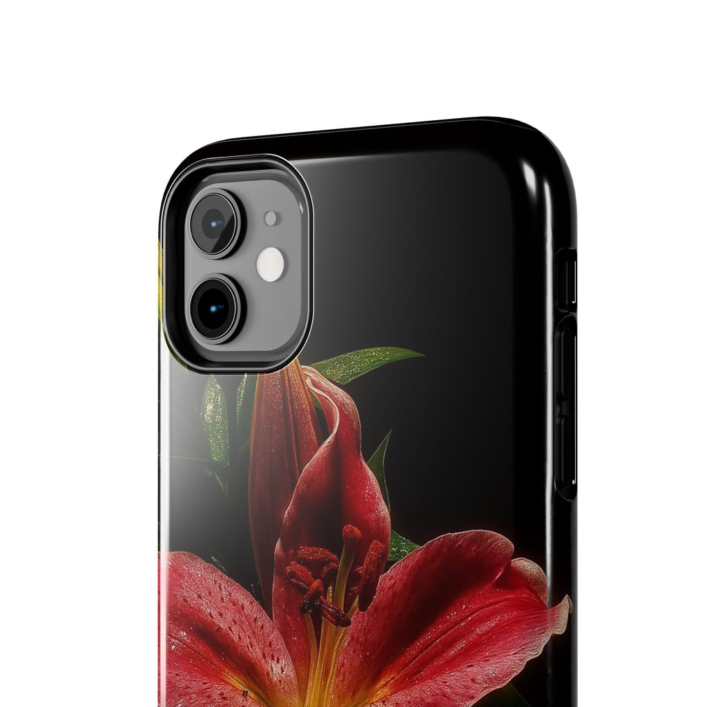 Red Lily Flower Phone Cases