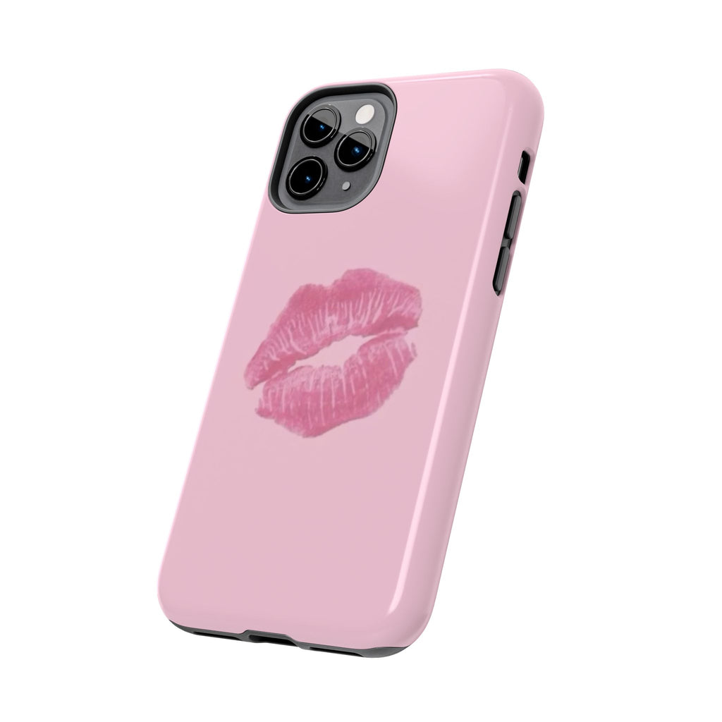 Pink Kissy Lips Phone Cases