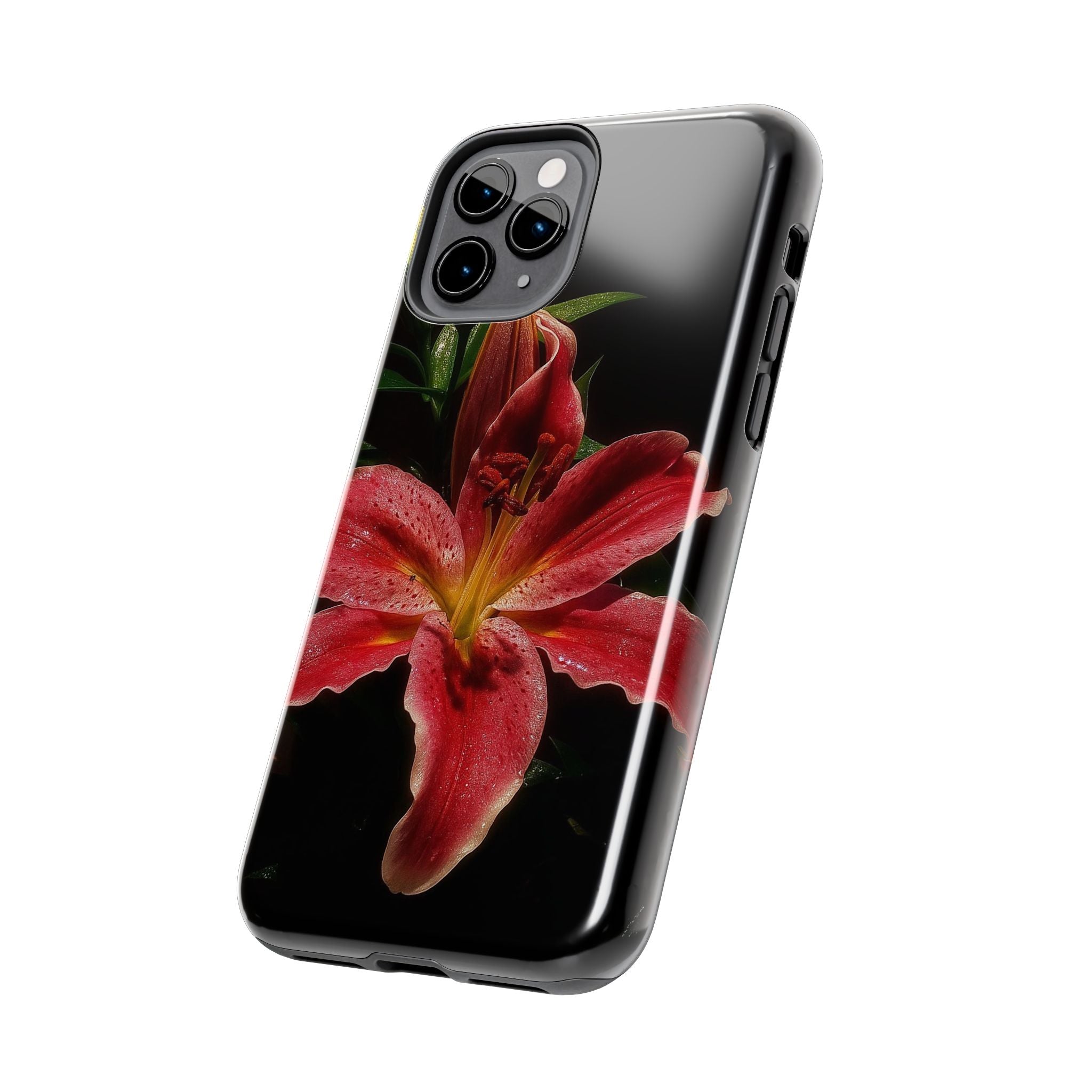Red Lily Flower Phone Cases