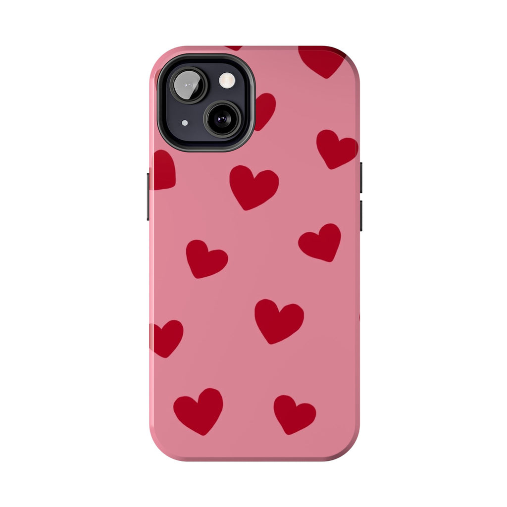 Red heart Phone Cases