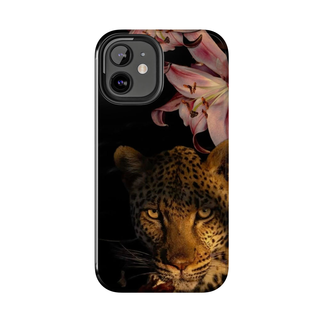 Lily flower and Leopard Phone Cases
