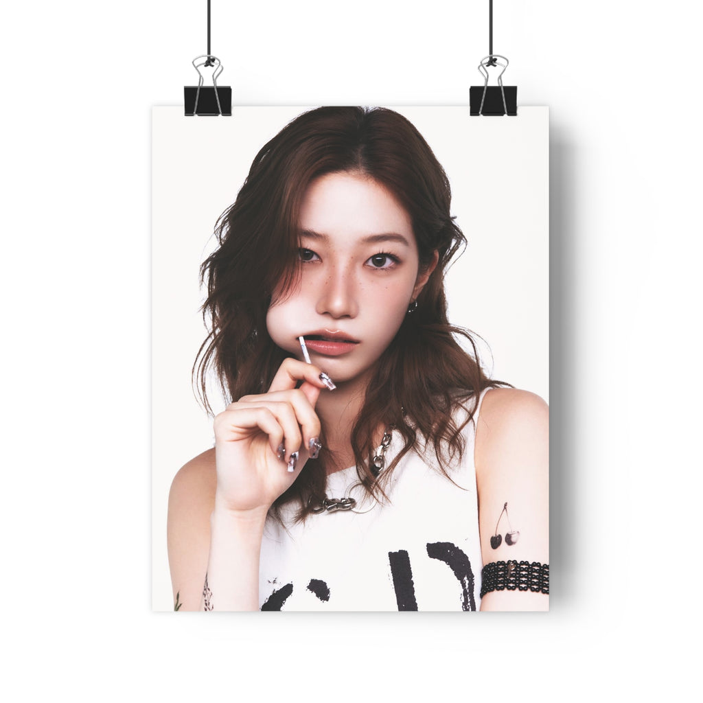 Lesserafim Kazuha Paper Poster