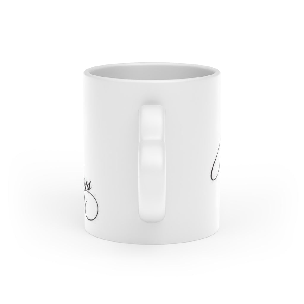 « For ever and always » Heart-Shaped Mug