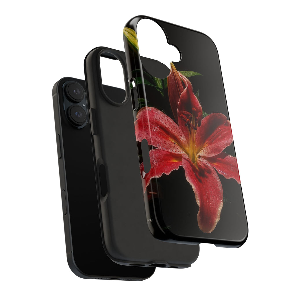 Red Lily Flower Phone Cases