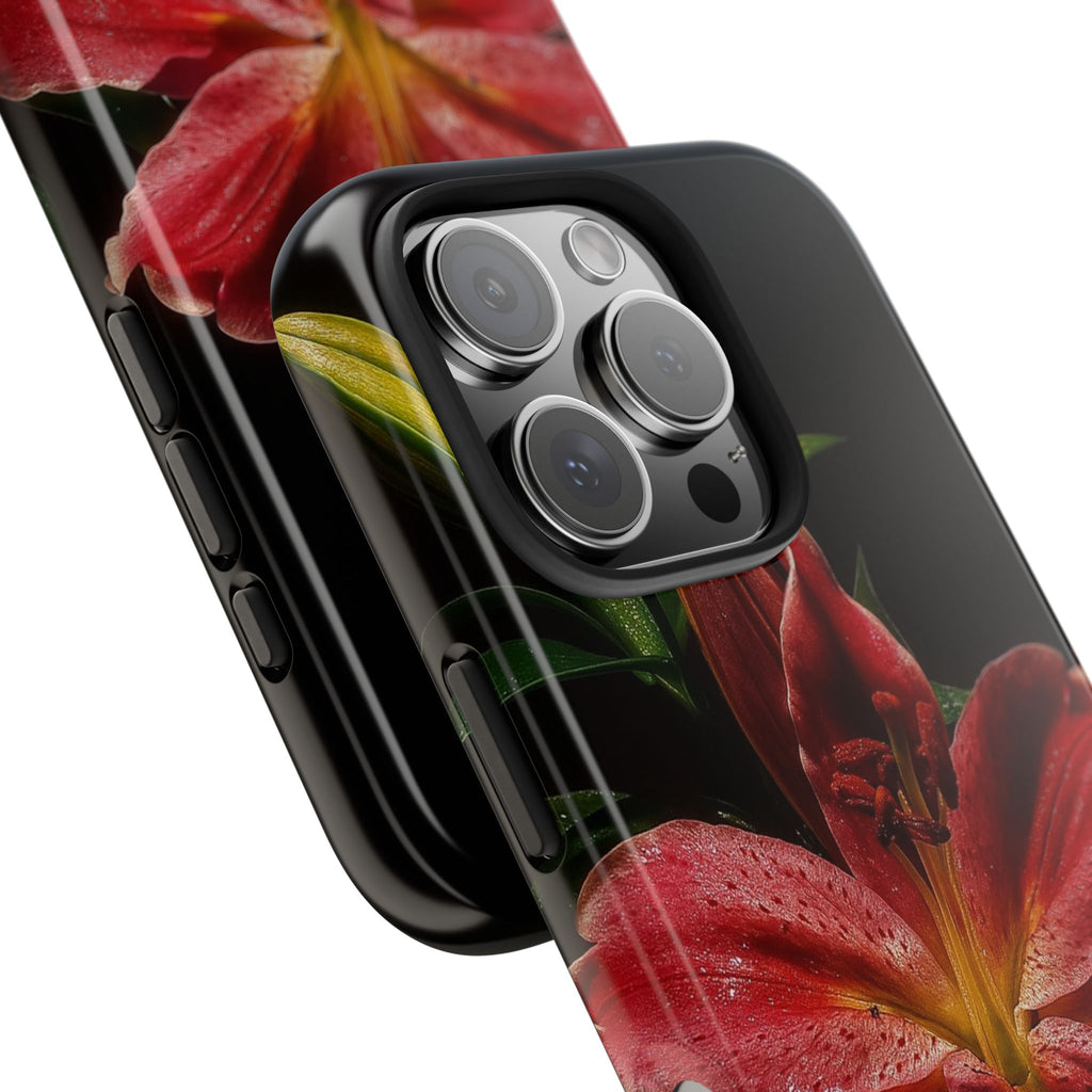 Red Lily Flower Phone Cases