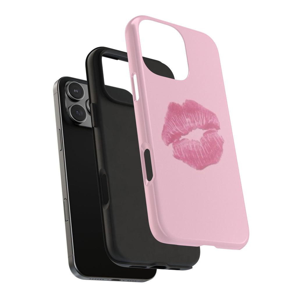 Pink Kissy Lips Phone Cases