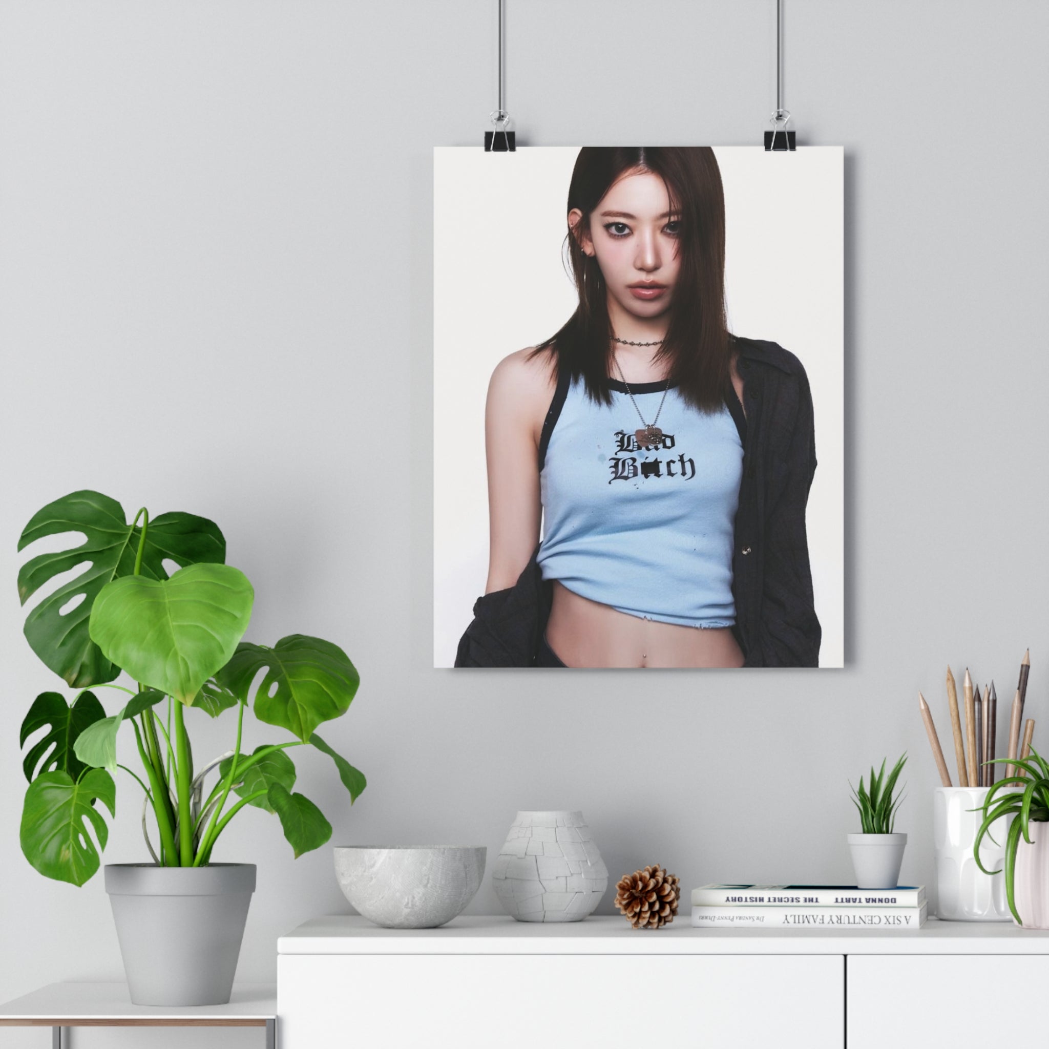 Lesserafim Sakura Paper Poster