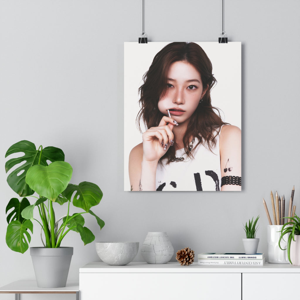 Lesserafim Kazuha Paper Poster