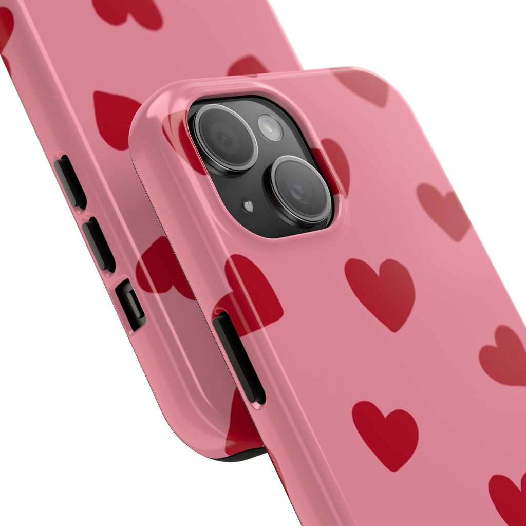 Red heart Phone Cases