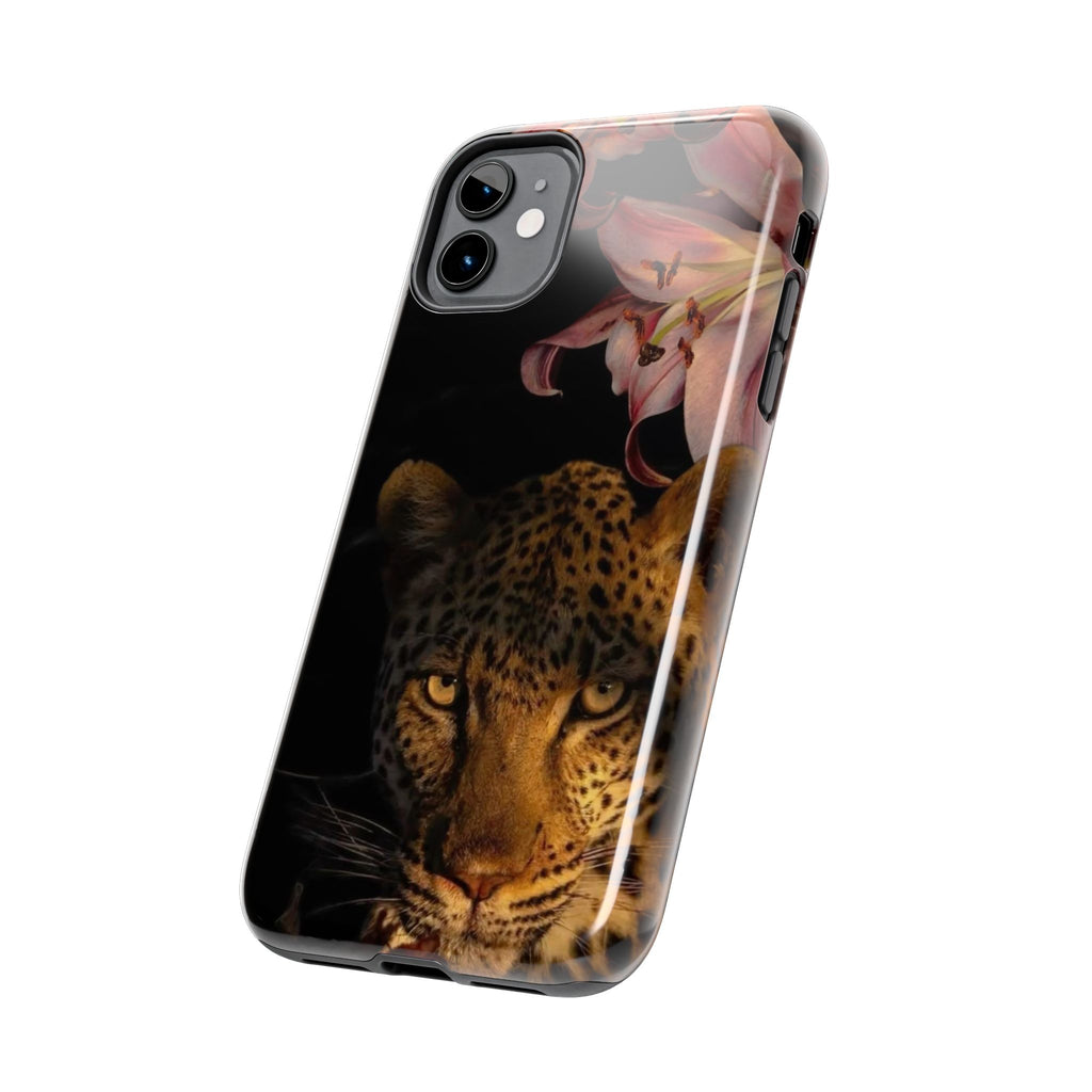 Lily flower and Leopard Phone Cases