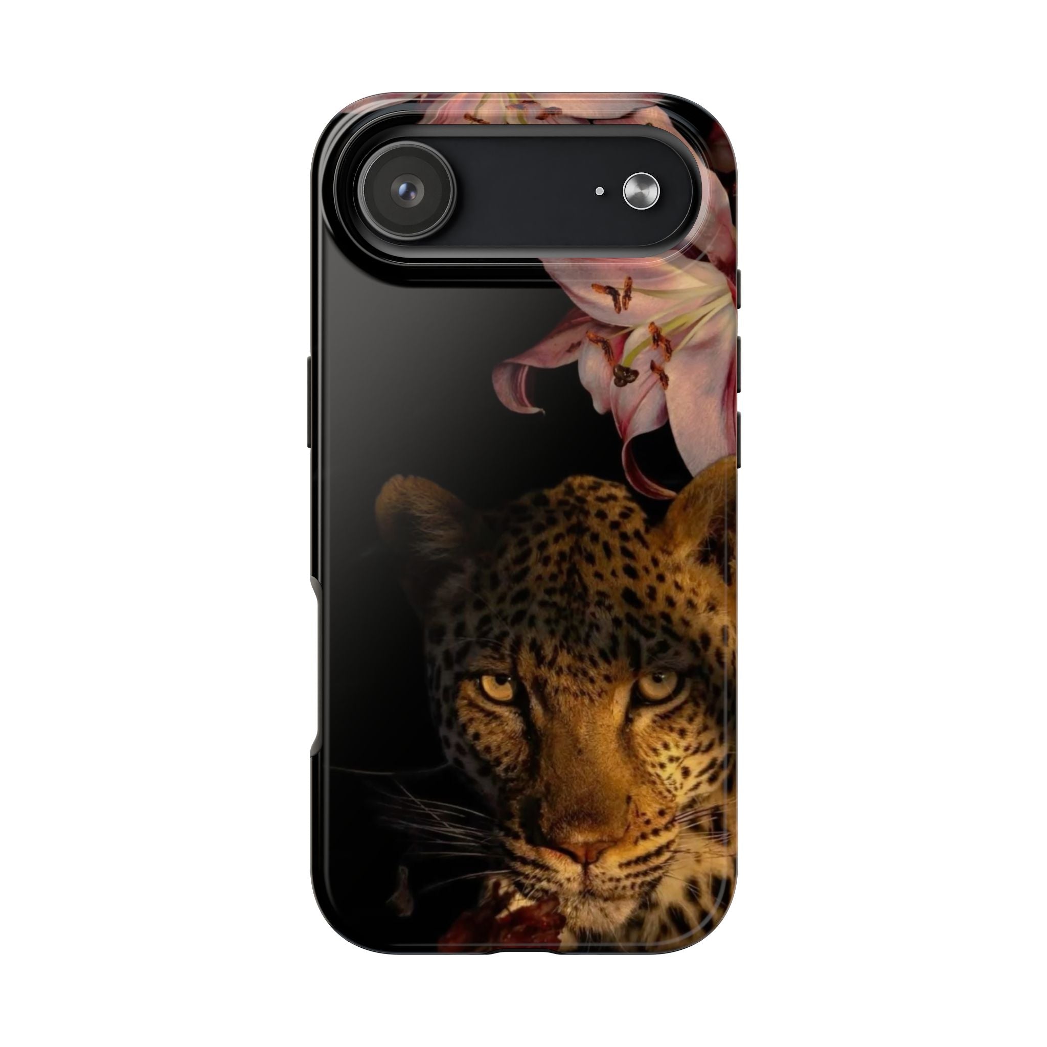 Lily flower and Leopard Phone Cases