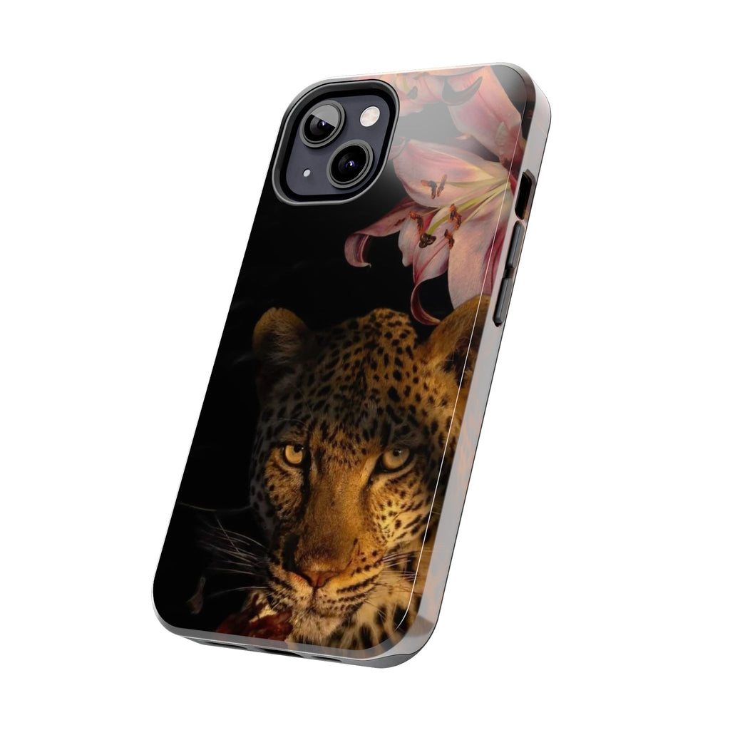 Lily flower and Leopard Phone Cases