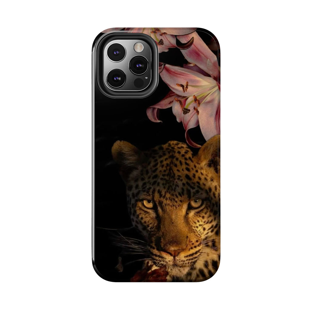 Lily flower and Leopard Phone Cases