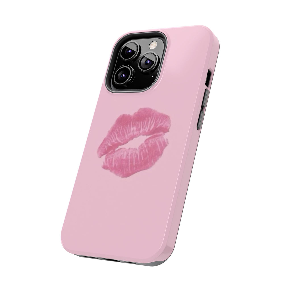 Pink Kissy Lips Phone Cases