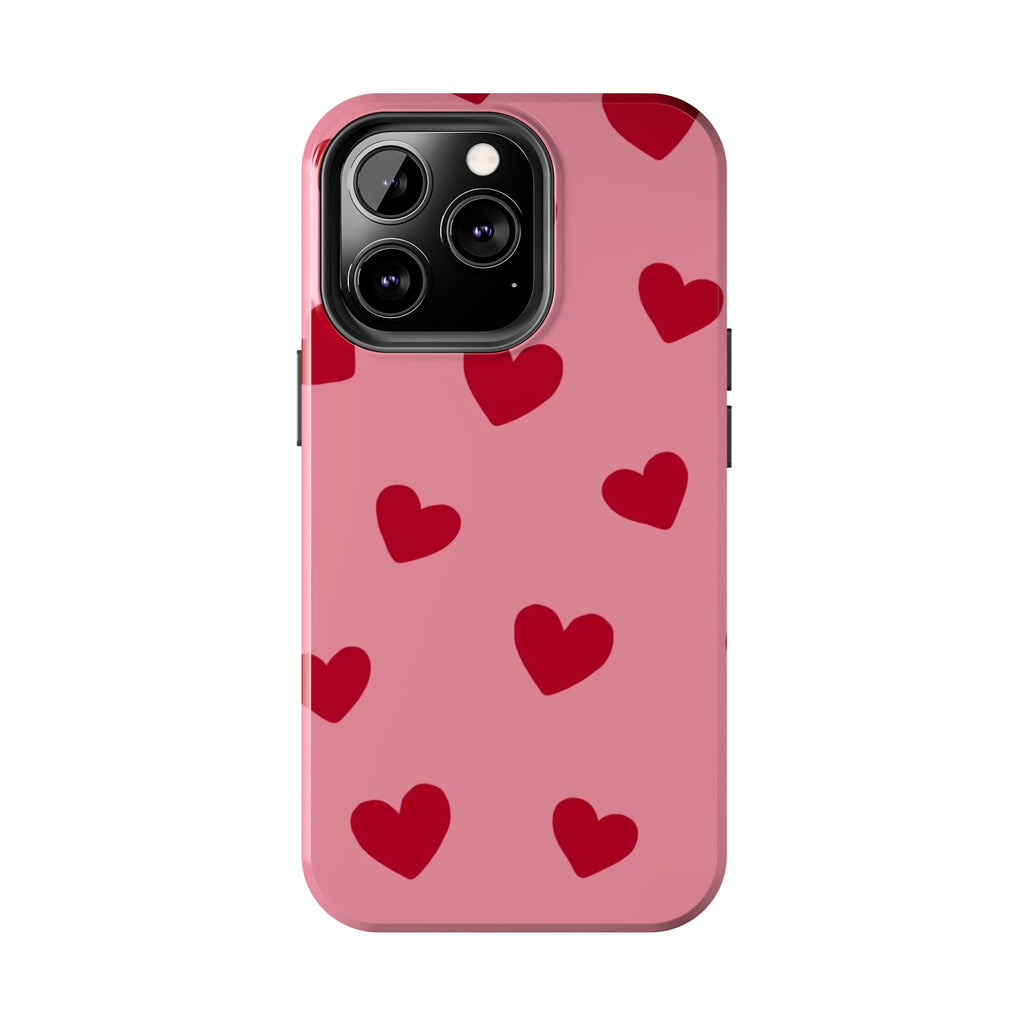 Red heart Phone Cases