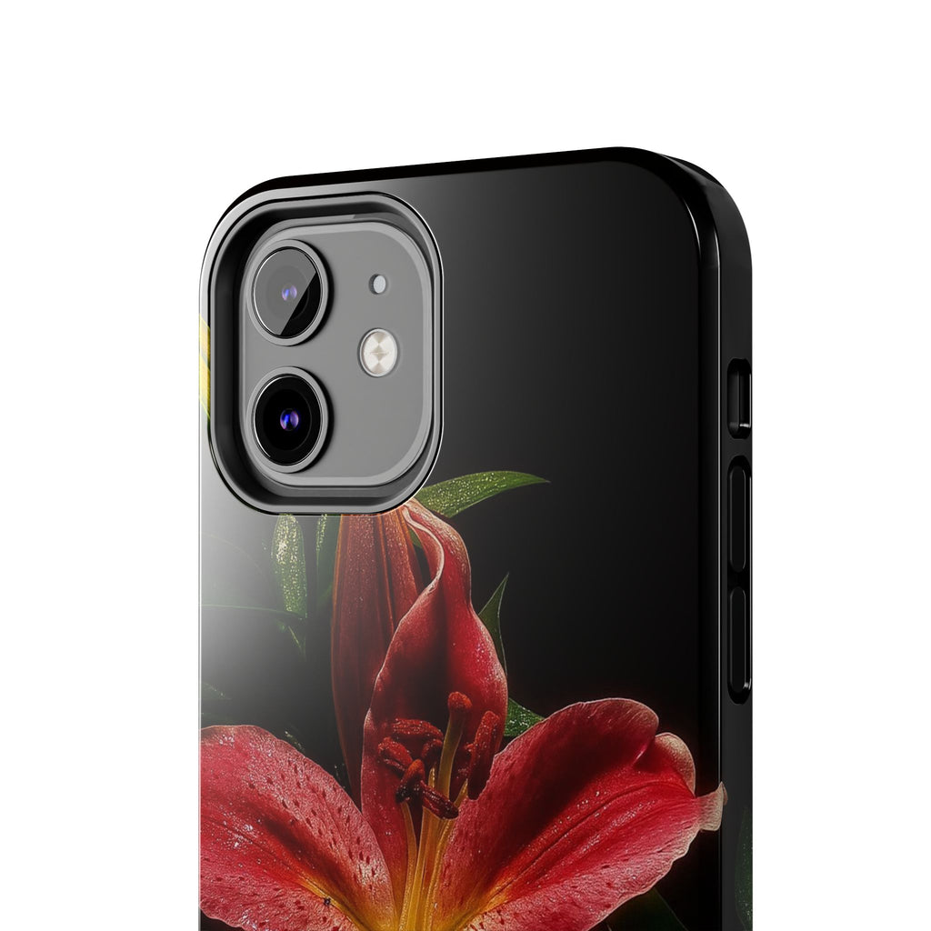 Red Lily Flower Phone Cases