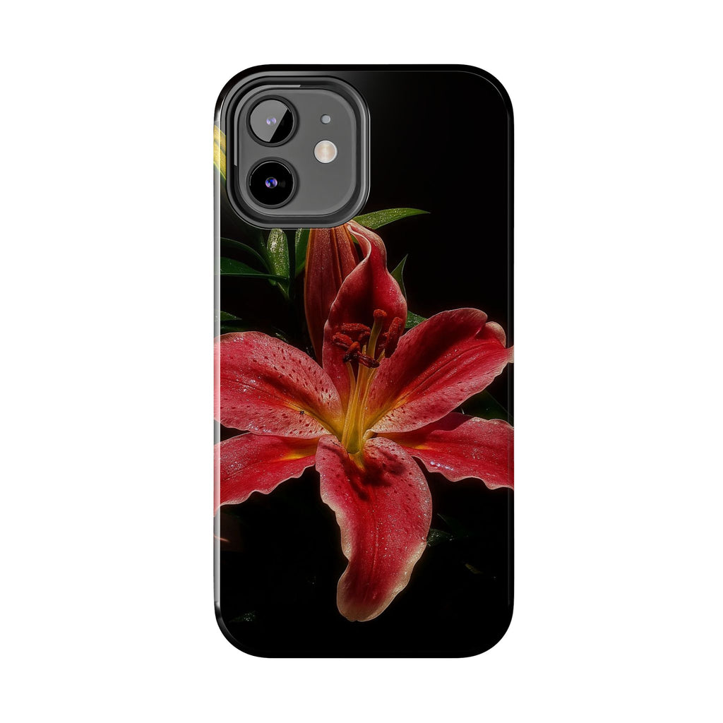 Red Lily Flower Phone Cases