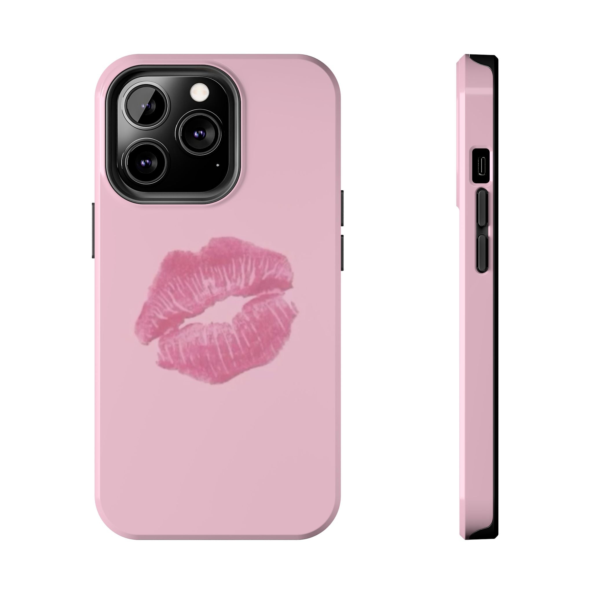 Pink Kissy Lips Phone Cases