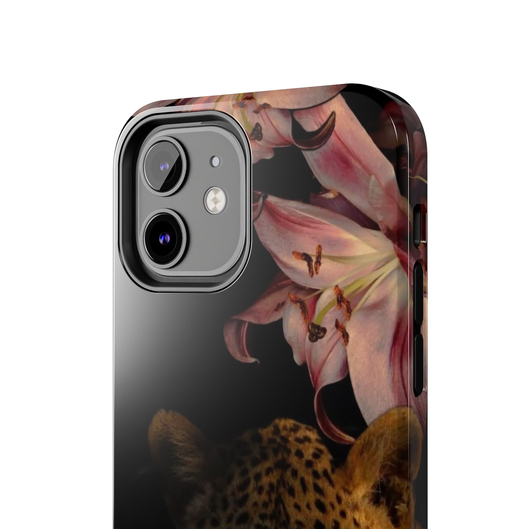 Lily flower and Leopard Phone Cases