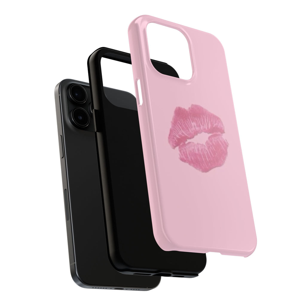 Pink Kissy Lips Phone Cases