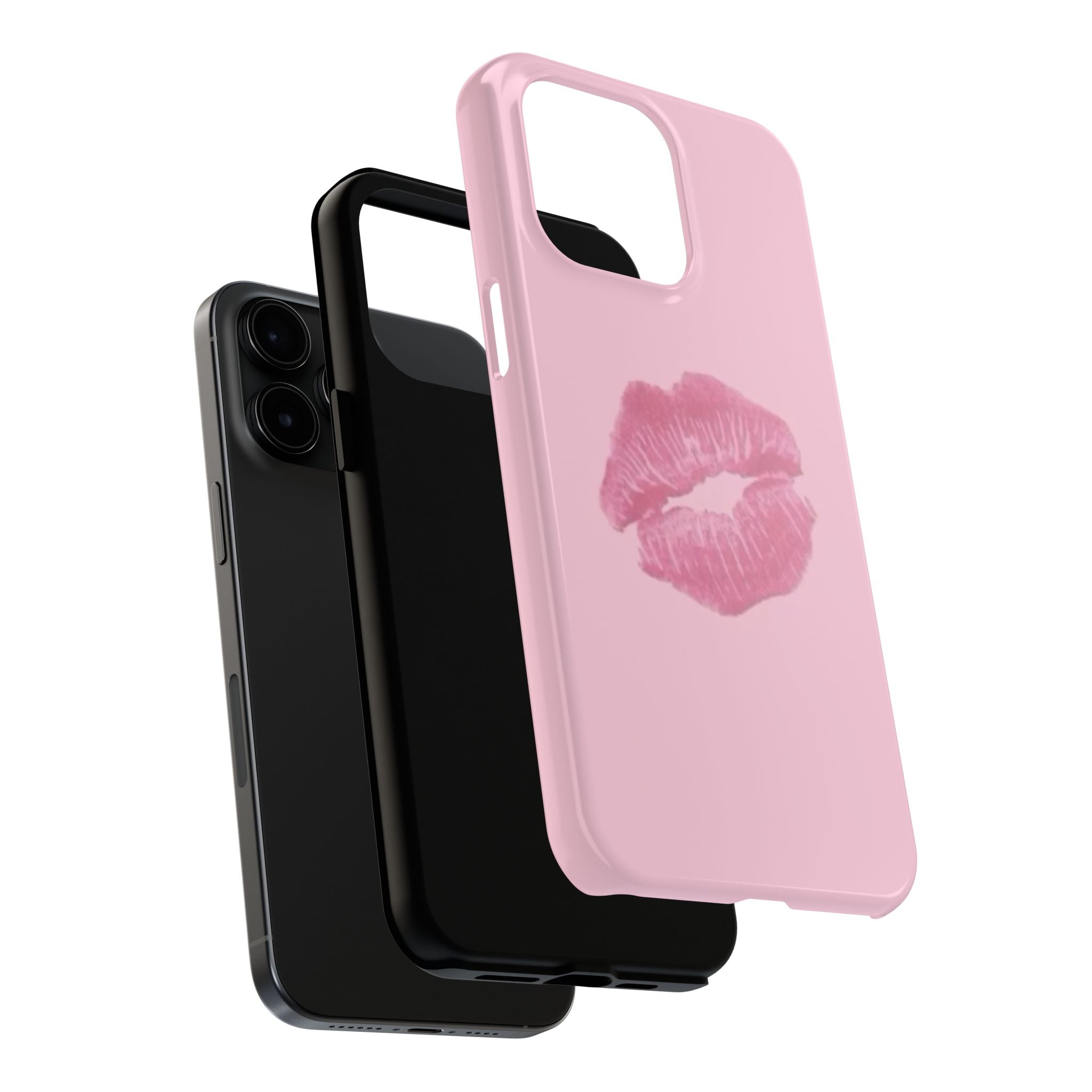 Pink Kissy Lips Phone Cases